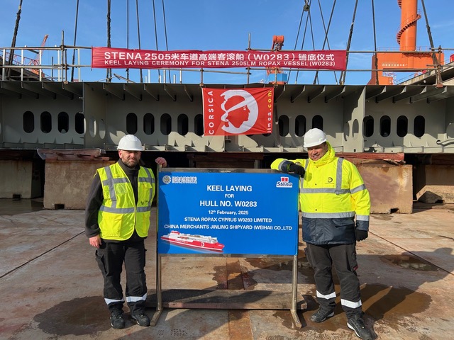 La contruction du Capu Rossu vient de commencer dans un chantier naval chinois. © Corsica linea